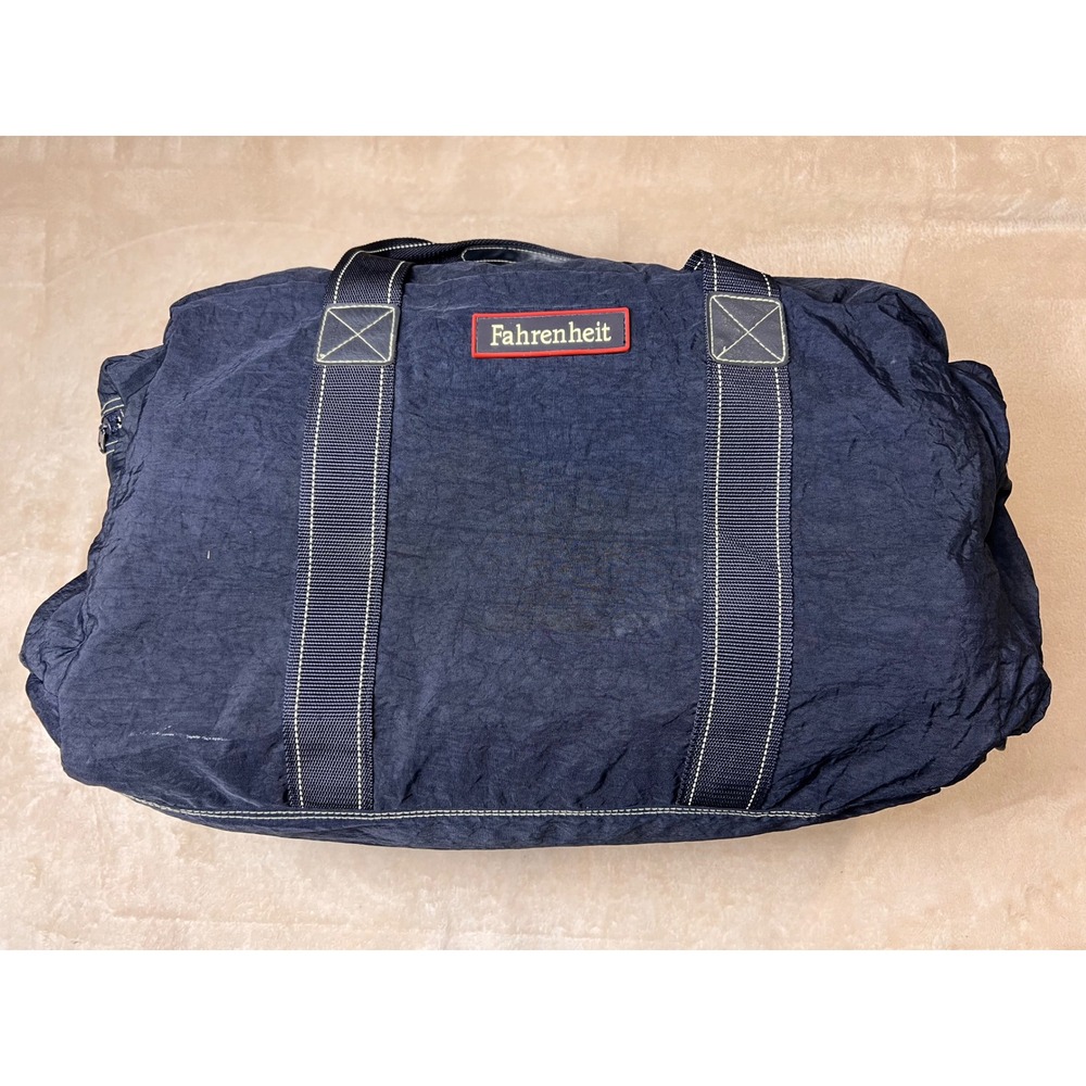 RARE ORIGINAL 1980's CHRISTIAN DIOR FAHRENHEIT DUFFLE BAG VINTAGE NAVY BLUE
